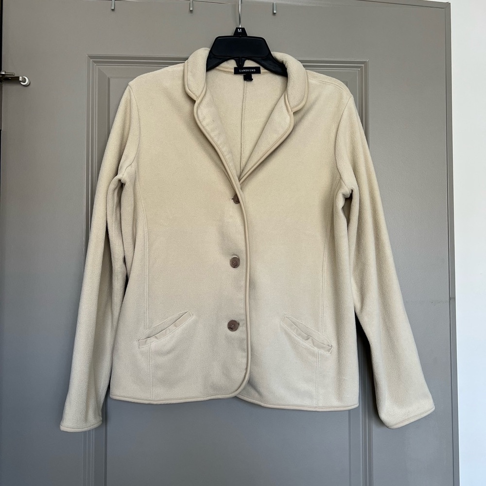 Lands End Beige Fleece